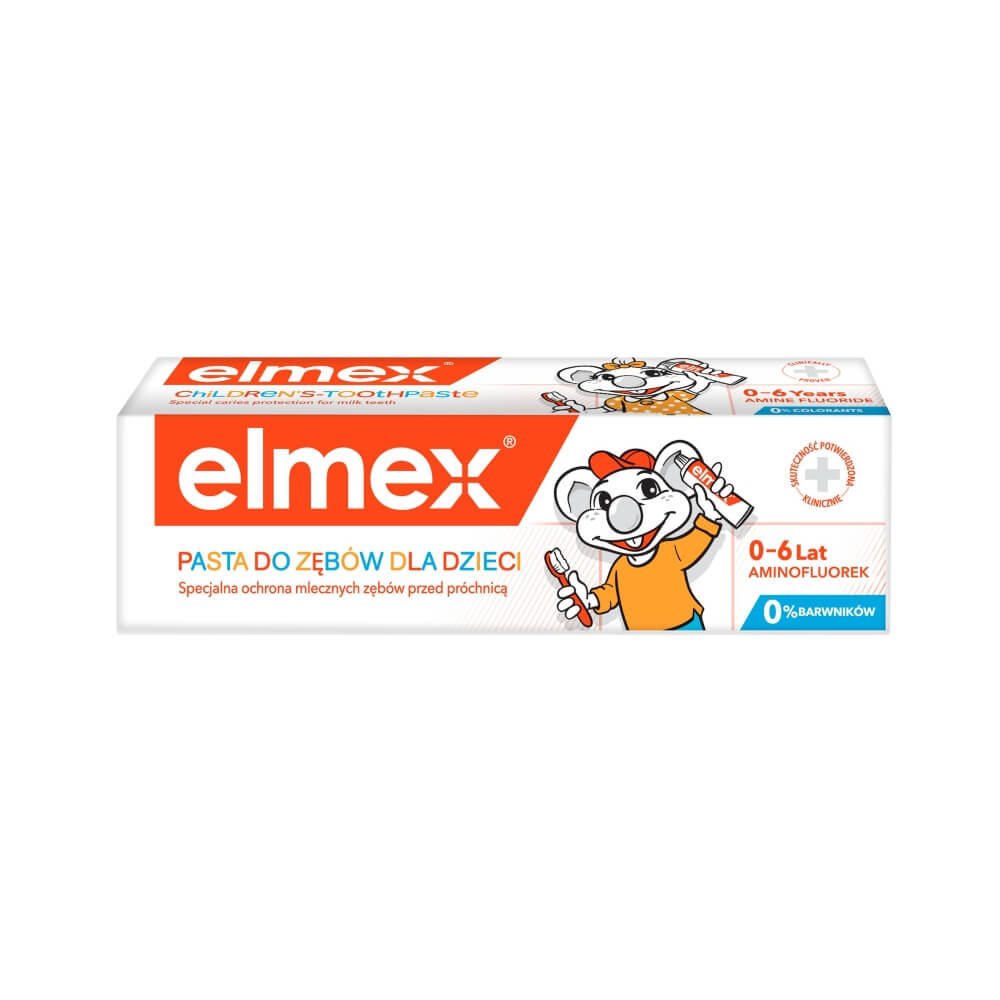 ELMEX Kids, pasta do zębów dla dzieci od pierwszego ząbka do 6 lat, 50 ml