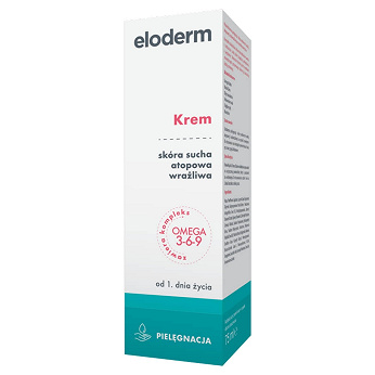 ELODERM Krem, do skóry suchej atopowej i wrażliwej od 1 dnia życia, 75 ml
