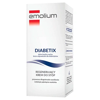 Emolium Diabetix, regenerujący krem do stóp do skóry bardzo suchej, 100 ml