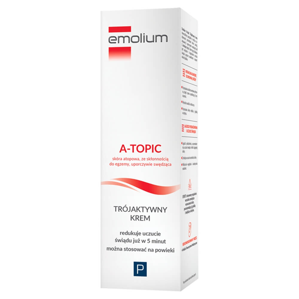 Emolium A-topic, trójaktywny krem do skóry suchej i atopowej, 50 ml