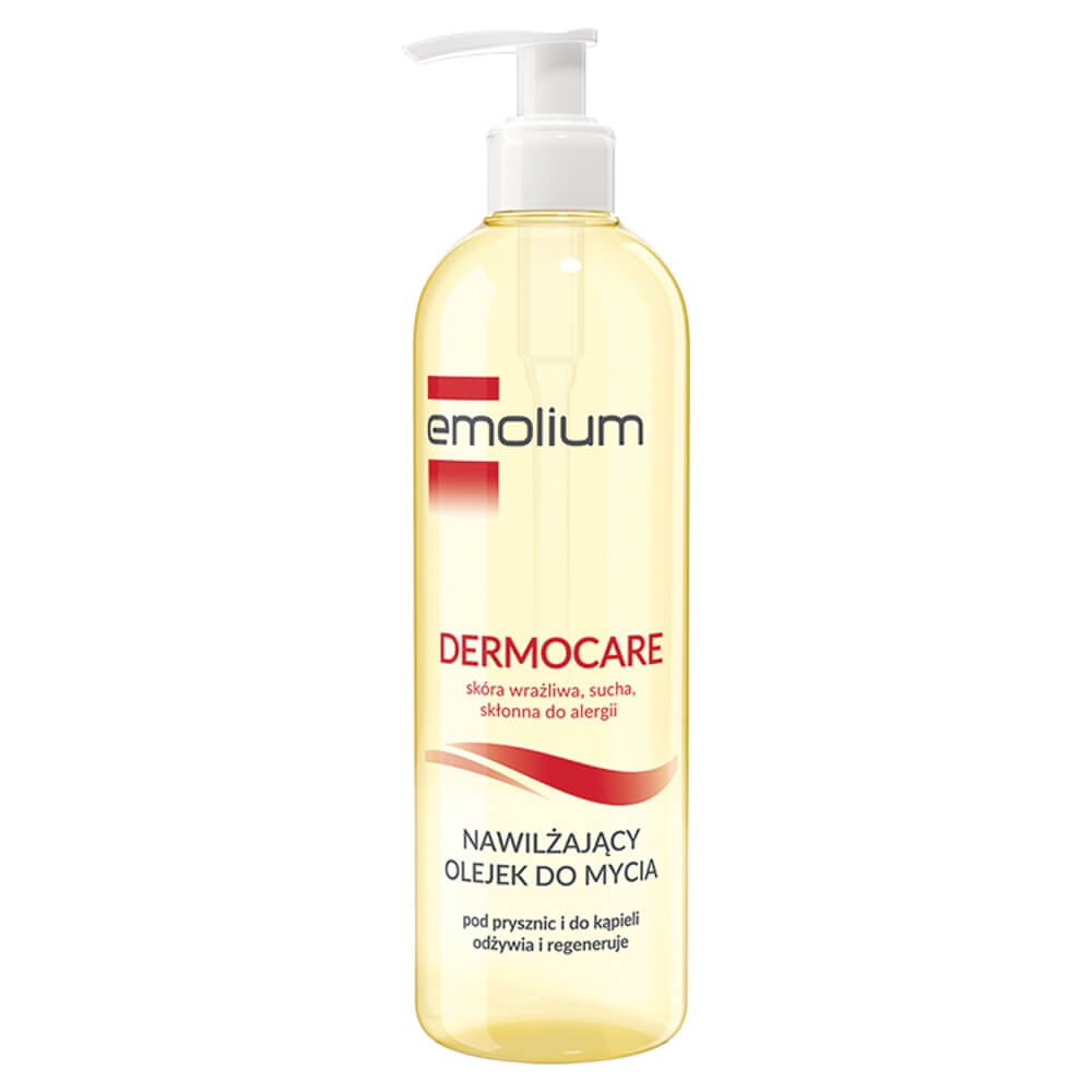 Emolium Dermocare Olejek nawilżający, do mycia, 400 ml KRÓTKA DATA 31.05.2025