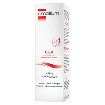 Emolium CICA Krem Naprawczy , do skóry podrażnionej z magnezem cynkiem i manganem, 40 ml