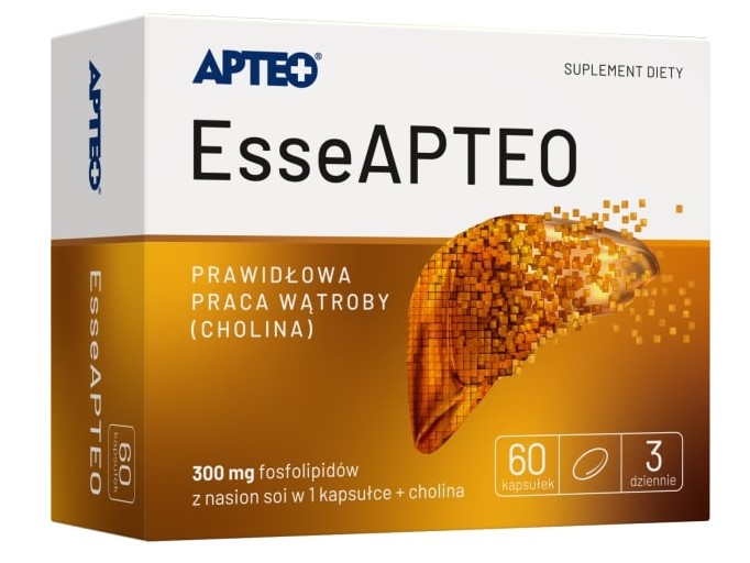 EsseAPTEO kapsułki ze składnikami wspomagającymi wątrobę, 60 szt.