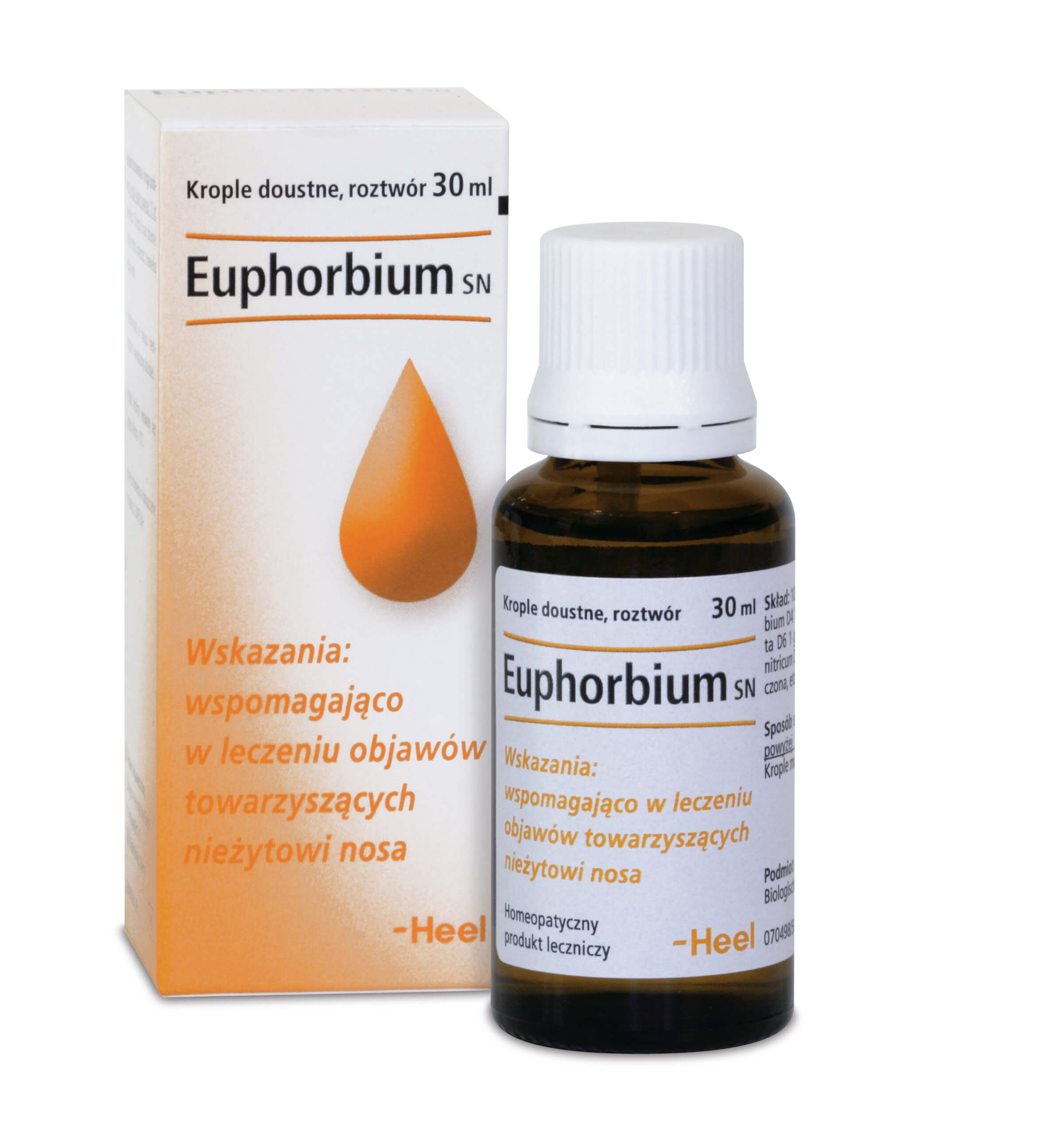 HEEL Euphorbium SN, krople o działaniu przeciwbakteryjnym i przeciwwirusowym, 30 ml