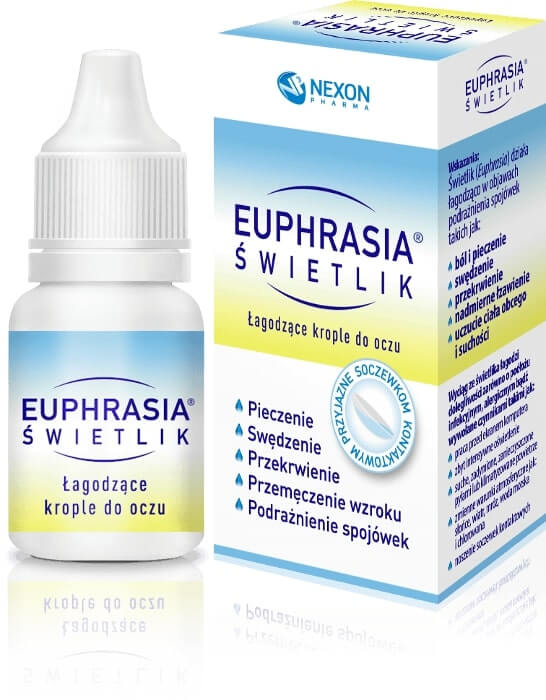 Euphrasia Świetlik , krople łagodzące do oczu, 10 ml