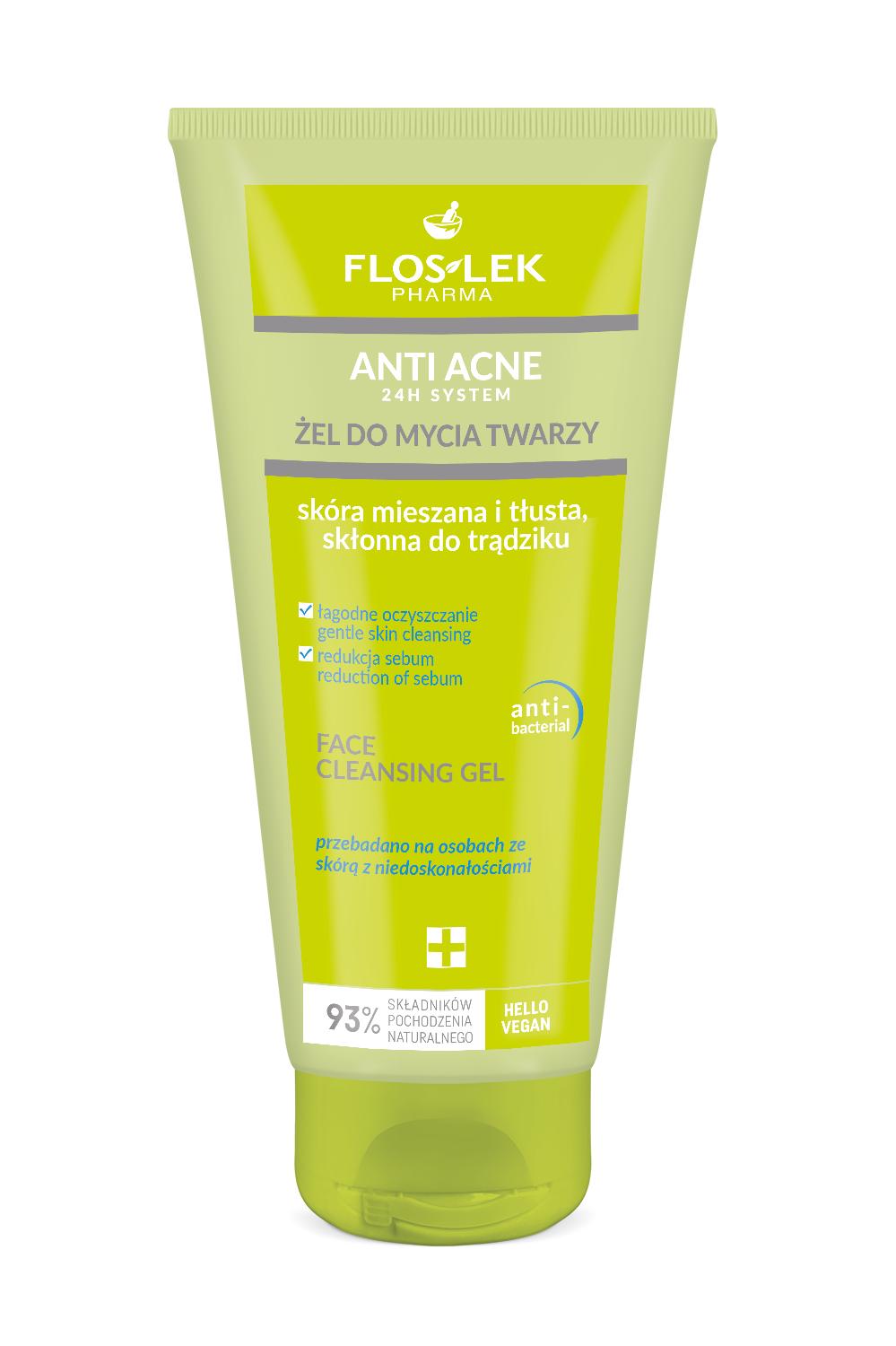 Flos-Lek Anti Acne  żel do mycia twarzy, 200 ml