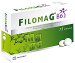 Filomag B6 tabletki na niedobór magnezu i/lub witaminy B6, 75 szt.
