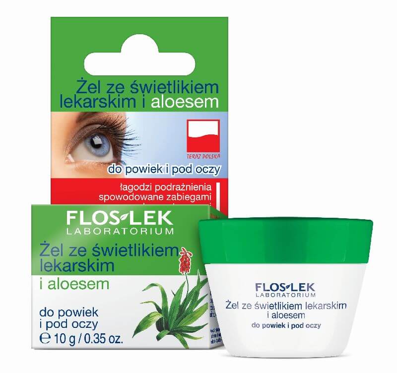 Flos-Lek Żel ze świetlikiem i aloesem do powiek i pod oczy, 10 g