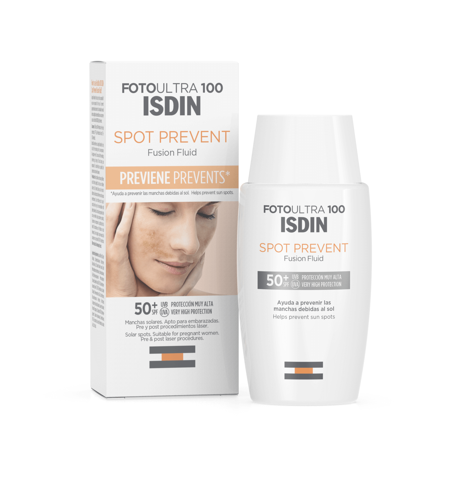 ISDIN Spot Prevent Fluid SPF 50+, przeciwsłoneczny do twarzy, 50 ml