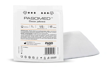 Gaza jałowa PASO, 17-nitkowa, 0,5 m2, 1 szt.