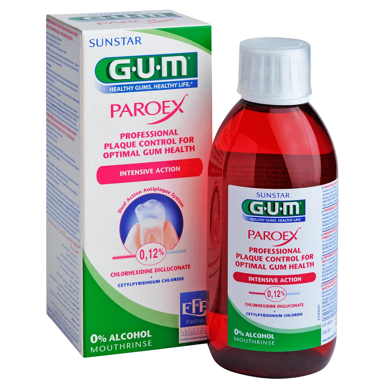 Sunstar GUM Paroex 0,12% płukanka antyseptyczna do jamy usntej, 300 ml