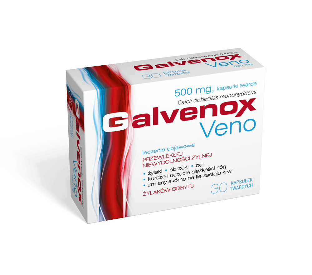 Galvenox Veno kapsułki łagodzące objawy przewlekłej niewydolności żylnej kończyn dolnych, 30 szt.