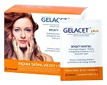 Gelacet Plus  proszek z biotyną i cynkiem przeznaczony dla osób dbających o zdrowy wygląd włosów i skóry, 21 szt. 
