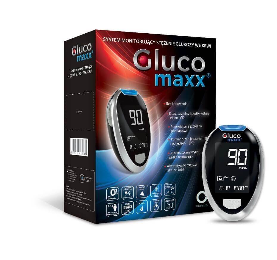 GLUCOMAXX, system monitorujący stężenia glukozy we krwi, 1 szt.