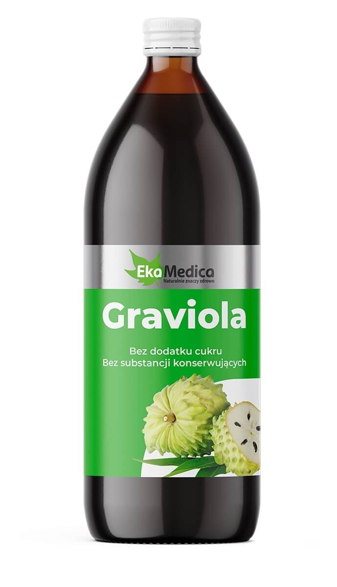 EkaMedica Graviola, płyn bez dodatku cukru i substancji konserwujących, 1000 ml