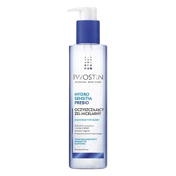 Iwostin Hydro Sensitia Prebio, żel micelarny oczyszczający do wszystkich typów skóry, 200 ml