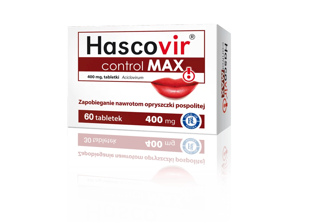 Hascovir control Max, tabletki na opryszczkę, 60 szt.