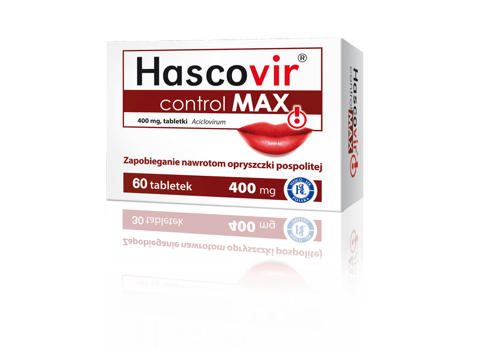 Hascovir control Max, tabletki na opryszczkę, 60 szt.