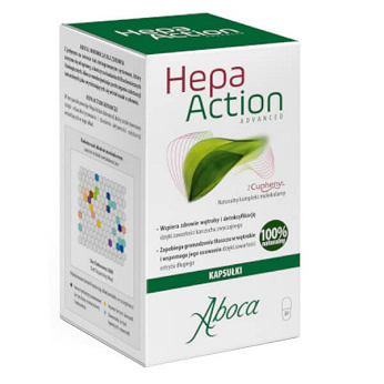 Hepa Action Advanced, kapsułki z wyciągiem z karczocha przeznaczone dla osób dbających o zdrowie wątroby, 30 szt.