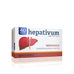 Hepativum tabletki ze składnikami wspierającymi prawidłową pracę wątroby, 40 szt. 