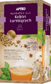 Herbatka dla kobiet karmiących APTEO NATURA, wspomagająca laktację, 20 sasz.