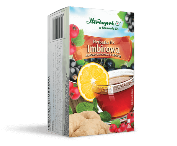 Herbatka fix Imbirowa ziołowo-owocowa z imbirem, 20 sasz.