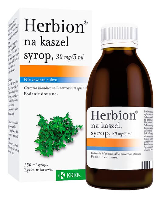 Herbion na kaszel , syrop bez dodatku cukru, 150 ml