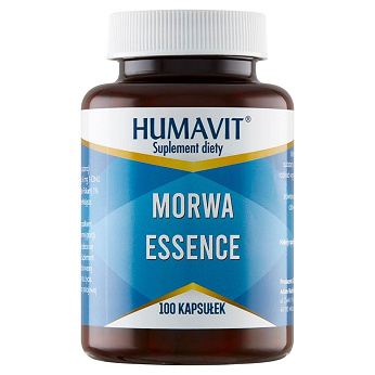 Humawit Morwa Essence, kapsułki ze składnikami wspomagającymi prawidłowy metabolizm węglowodanów, 100 szt.