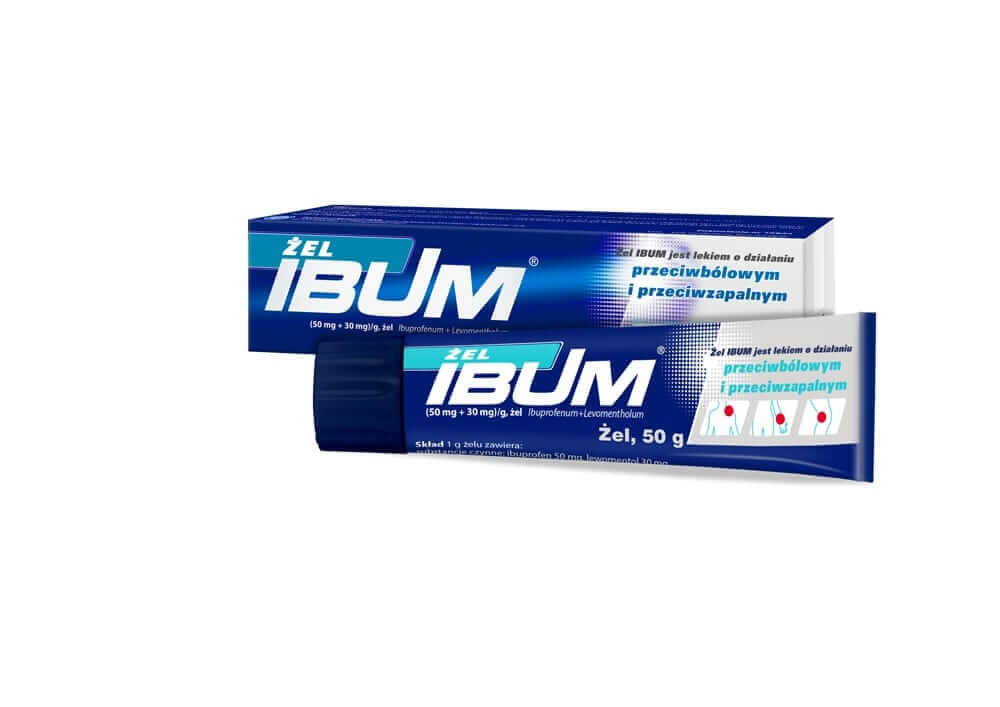 Ibum, żel o działaniu przeciwbólowym i przeciwzapalnym, 50 g