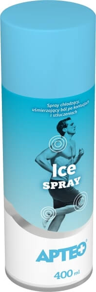 Ice Spray APTEO , zmniejszający uczucie bólu przy stłuczeniach, 400 ml