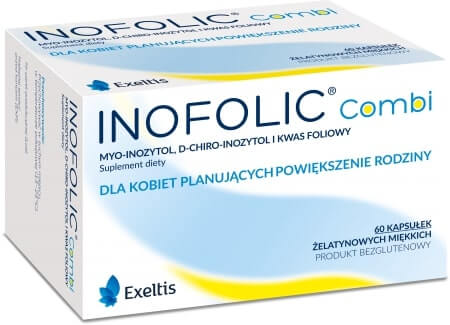 Inofolic Combi kapsułki miękkie dla kobiet planujących powiększenie rodziny, 60 szt.