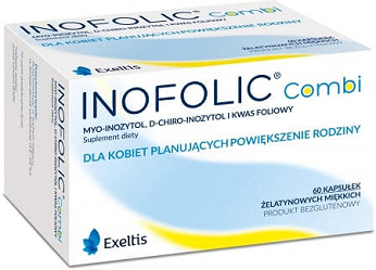 Inofolic Combi, kapsułki miękkie dla kobiet planujących powiększenie rodziny, 60 szt.