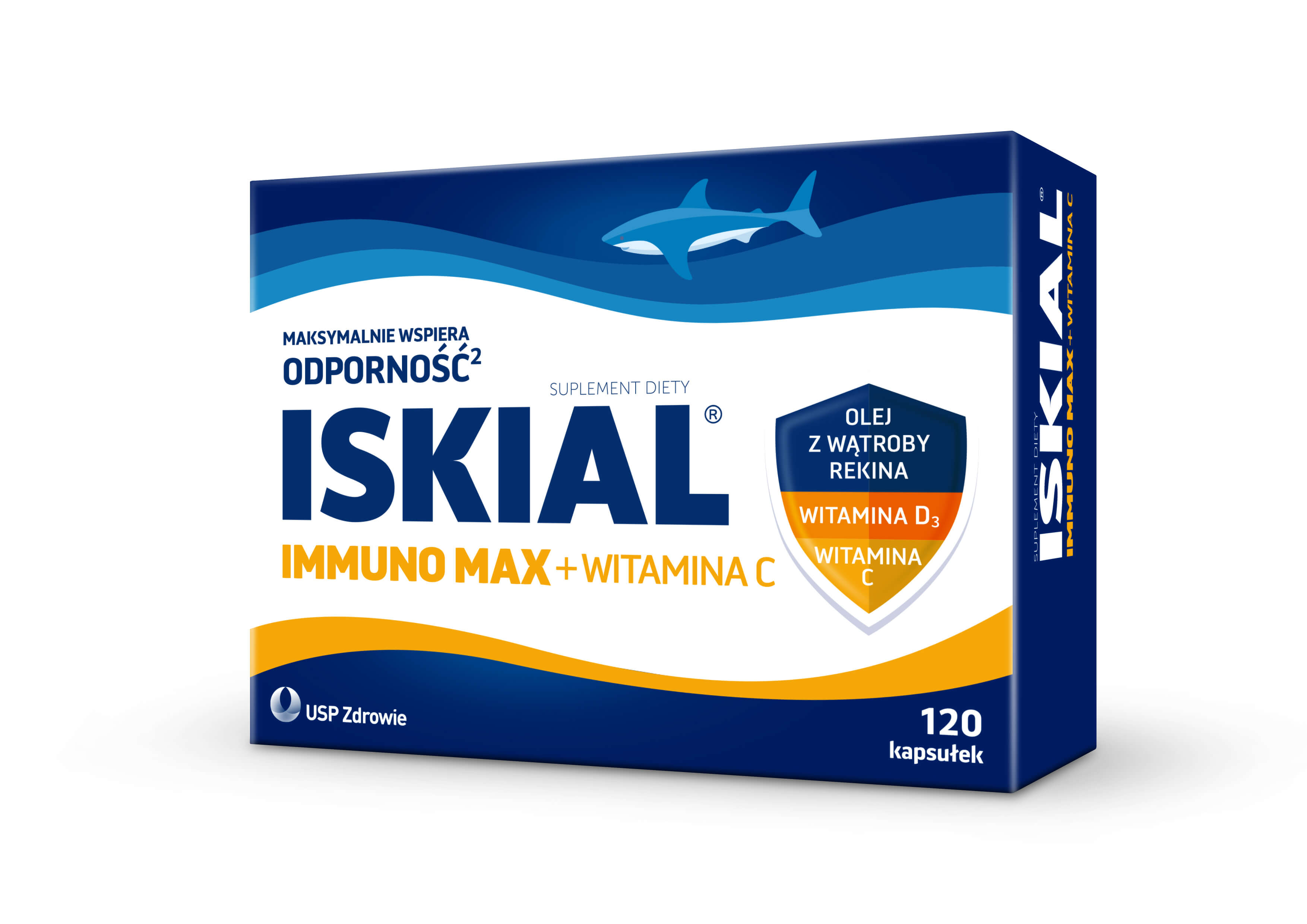Iskial Immuno MAX + Witamina C , kapsułki ze składnikami wspomagającymi ...