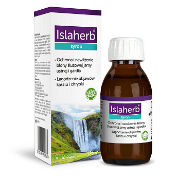 Islaherb, syrop łagodzący objawy kaszlu i chrypki, 125 ml