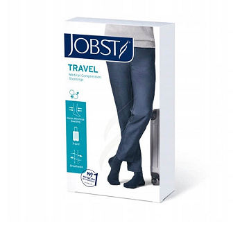 JOBST Travel, podkolanówki uciskowe dla podróżujących 15-20mmHg rozmiar 5 beż, 1 para