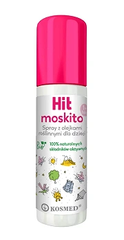 Hit Moskito, spray z olejkami roślinnymi na komary i kleszcze dla dzieci, 100 ml