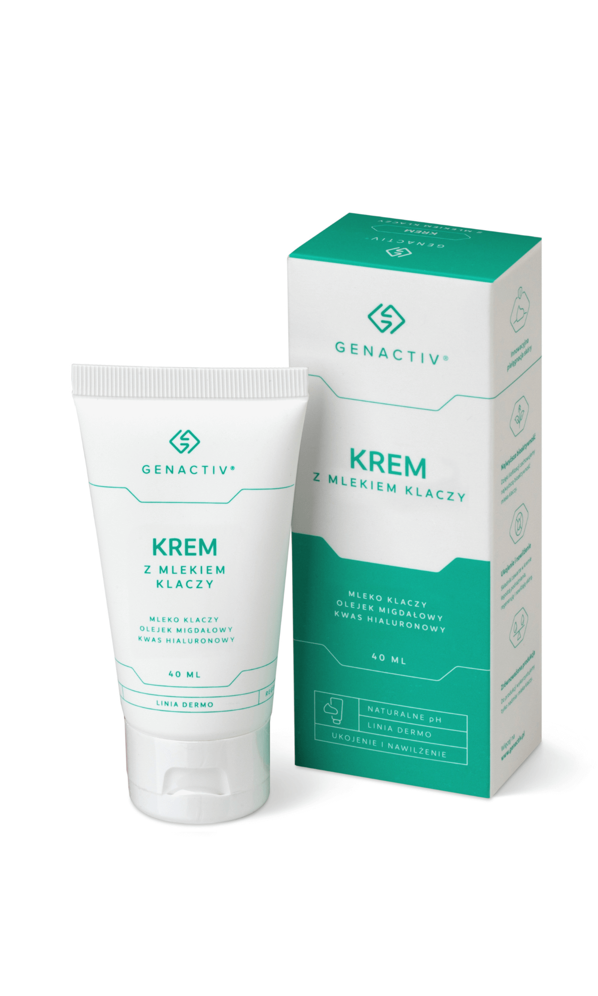 Крем для лица Genactiv с молоком кобылицы, увлажняющий и успокаивающий, для сухой кожи, 40 мл — фото 2