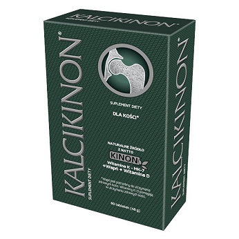 Kalcikinon, tabletki z wapniem i witaminą D3, 60 szt.