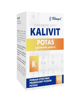 Kalivit, tabletki ze składnikami pomagającymi utrzymać prawidłowy poziom potasu, 60 szt.