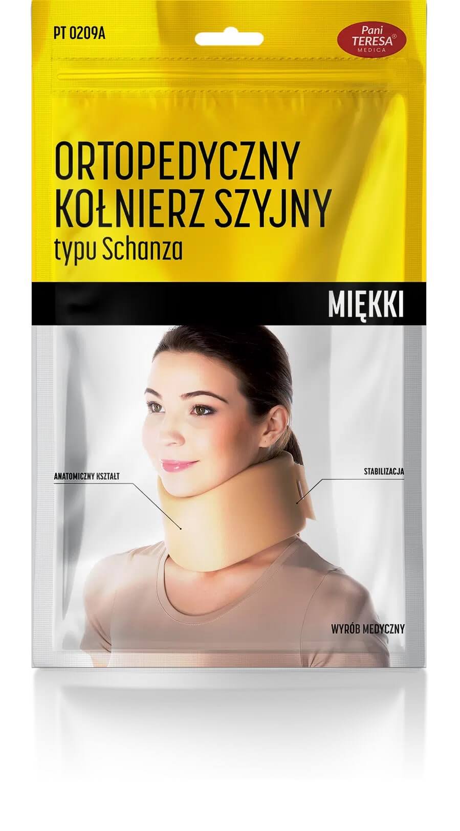 Pani Teresa Ortopedyczny Kołnierz Szyjny, miękki typu Schanza, 10 cm L, 1 szt.