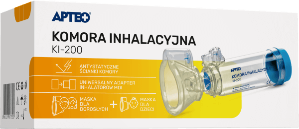 Komora inhalancyjna APTEO, ułatwiająca przeprowadzanie inhalacji KI-200, 1 szt.