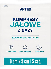 Kompresy jałowe z gazy