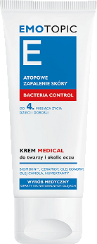 Emotopic, krem do twarzy i okolic oczu do stosowania przy atopowym zapaleniu skóry, 50 ml
