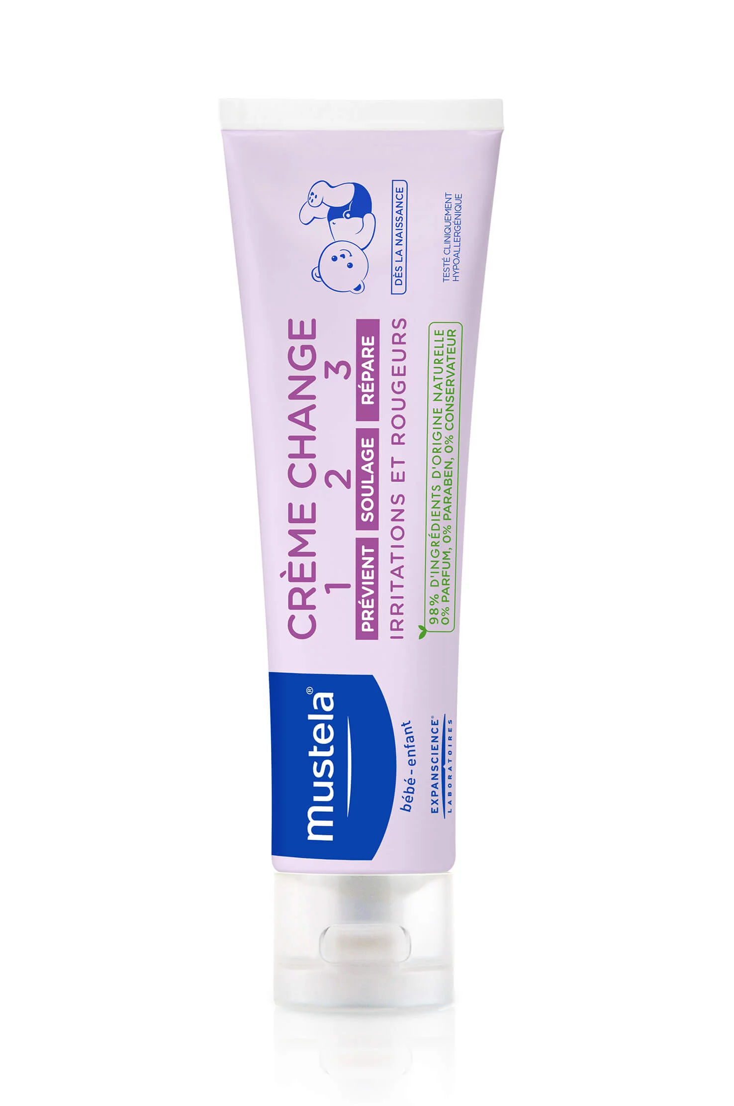 Mustela Bebe – Enfant, krem do przewijania od 1. dnia życia, 100 ml