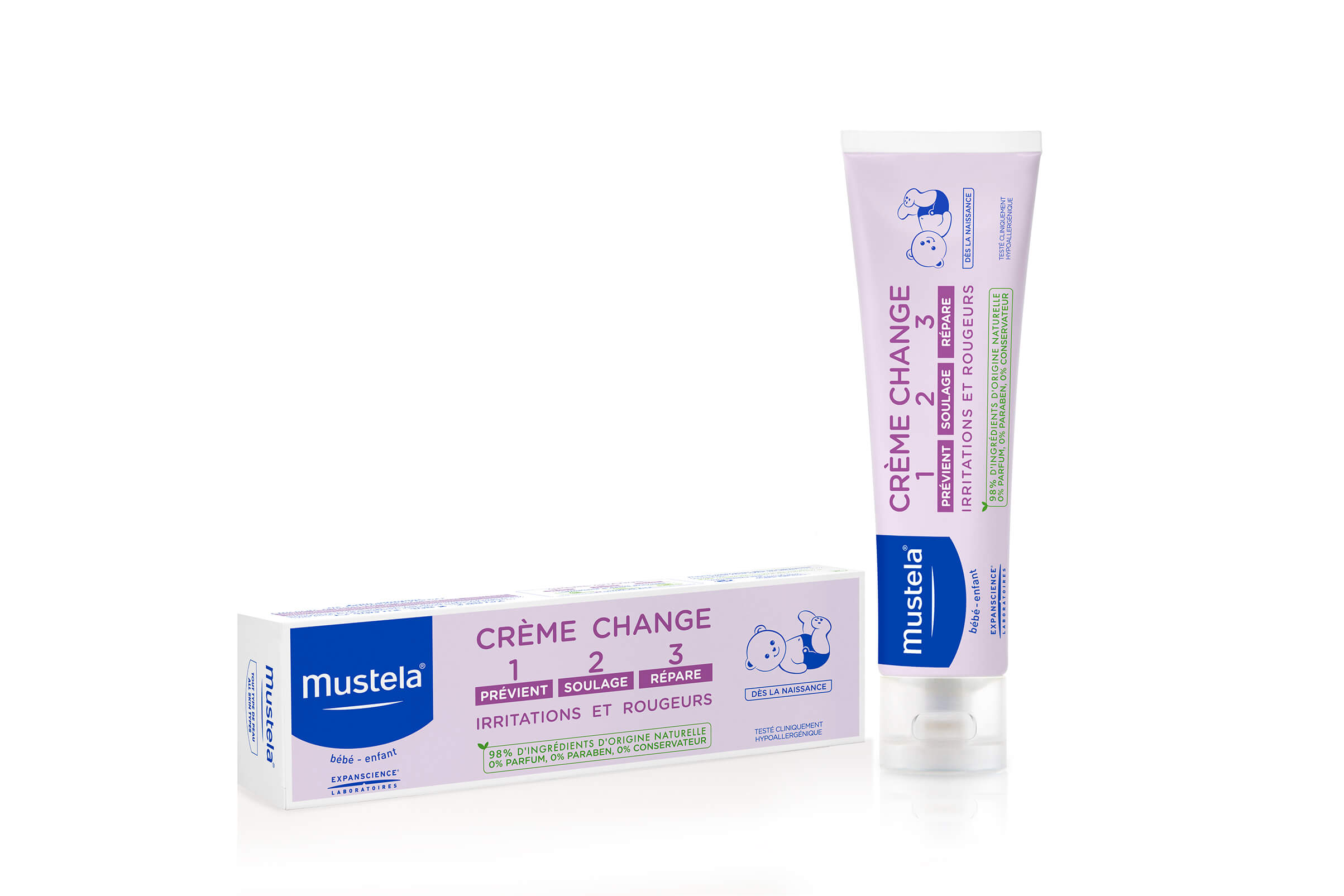 Mustela Bebe – Enfant, krem do przewijania od 1. dnia życia, 150 ml
