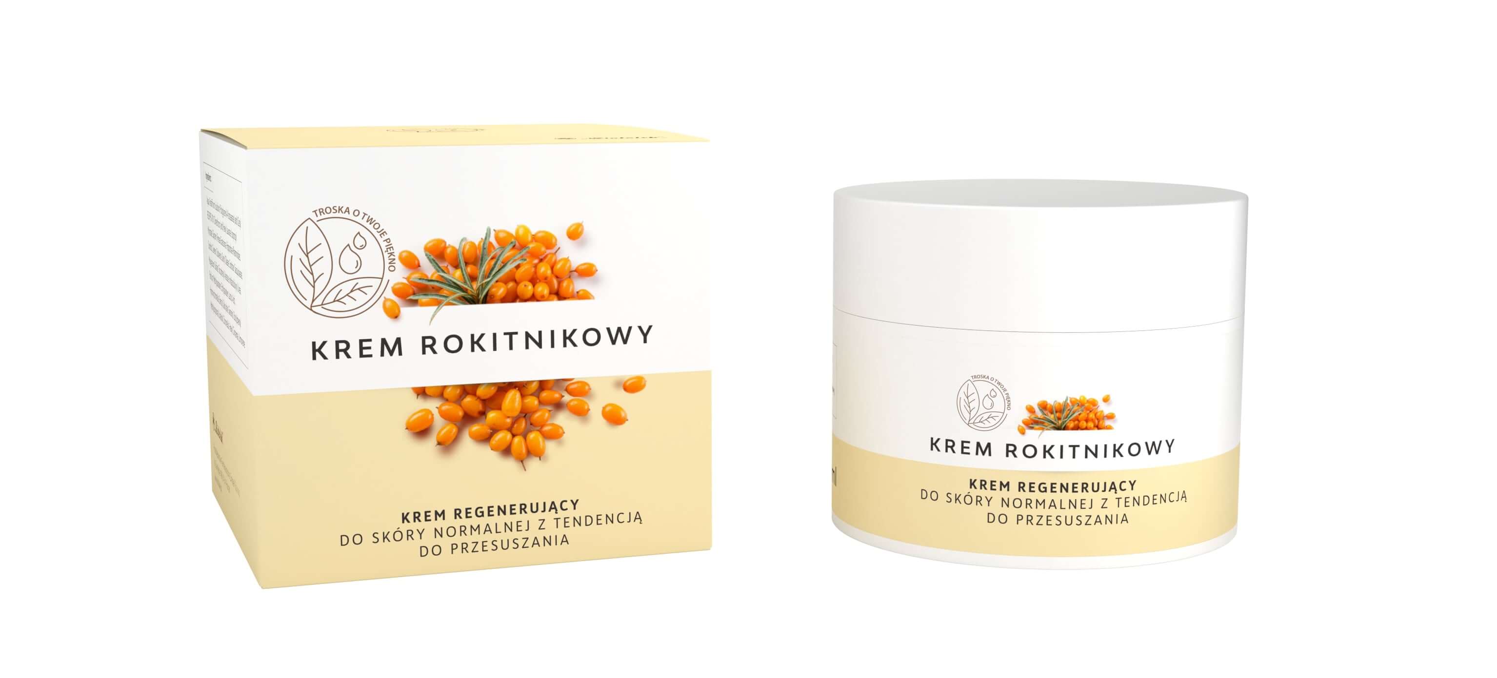 Krem Rokitnikowy , krem regenerujący do skóry normalnej i przesuszonej, 50 ml