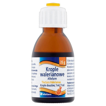 Krople Walerianowe , uspokające i ułatwiające zasypianie, butelka 35 g