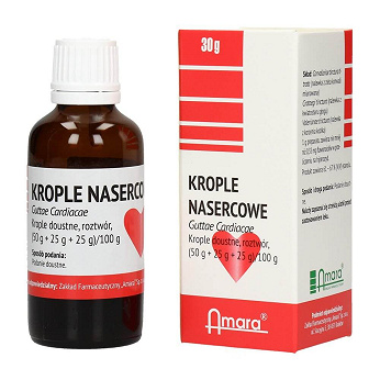 Krople nasercowe, doustne o działaniu uspakającym, 30 g