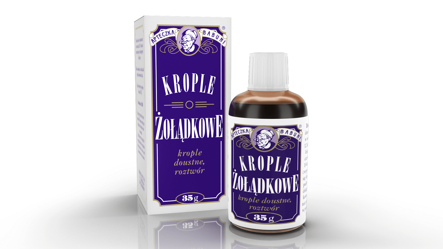 Krople żołądkowe , krople doustne, roztwór na dolegliwości żołądkowe, 35 g