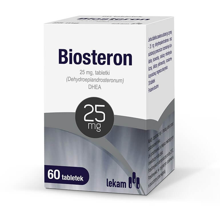 Biosteron , tabletki na uzupełnienie niedoboru DHEA 25 mg, 60 szt.